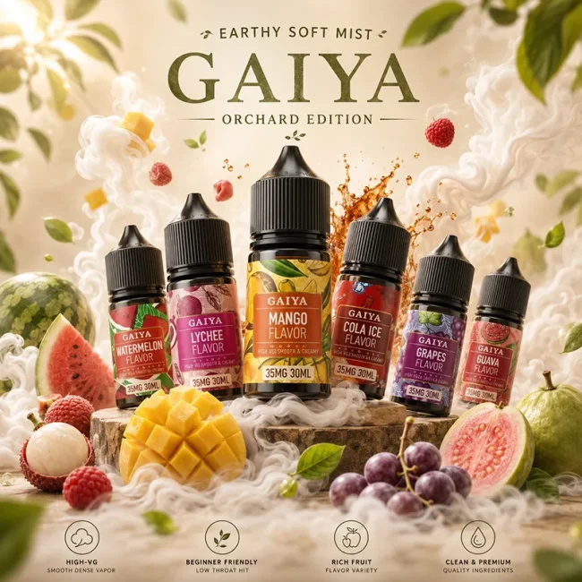 蓋亞菸油 GAIYA 35mg 高 VG 蓋亞菸油 GAIYA 30mL 35mg 高 VG 多口味尼古丁鹽主圖