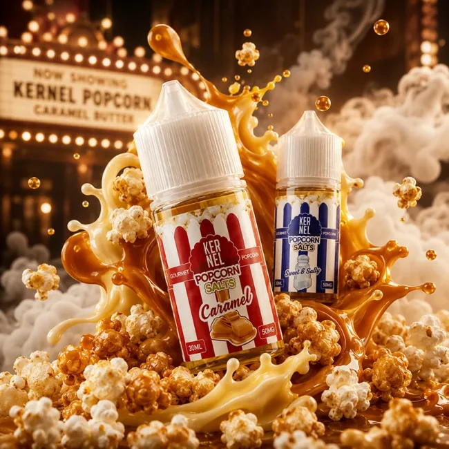 爆米花菸油 Kernel Popcorn 30mL 38mg 焦糖奶油尼古丁鹽主圖